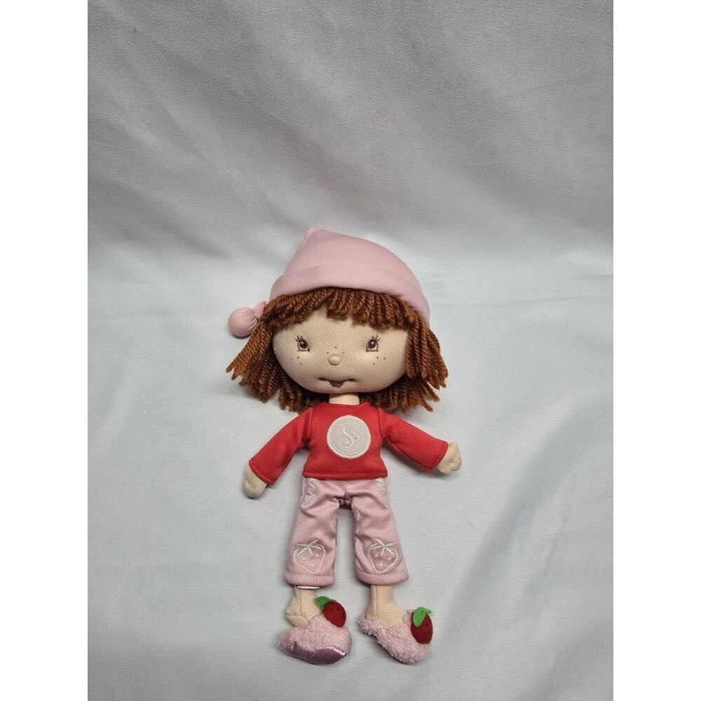 Strawberry Shortcake Plush Stuffed Doll Bedtime Doll PJs- Bandai- RARE